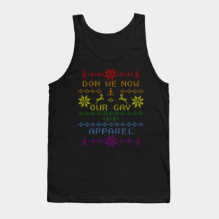 Funny Dawn We Now Are Gay Apparel Gay Pride Ugly Christmas Sweater Tank Top